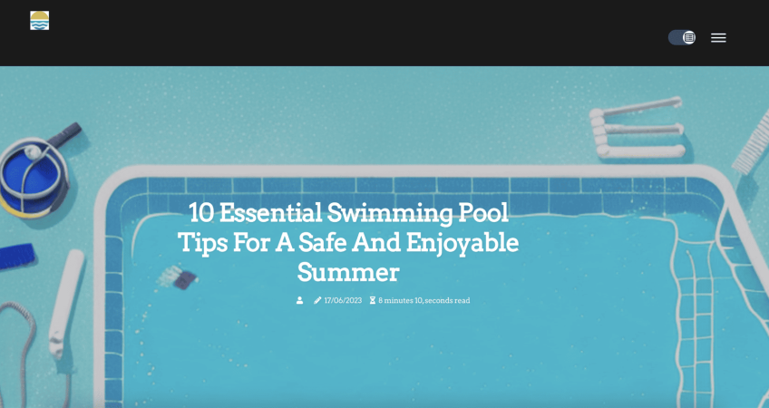 10 essential swimming pool tips for safe and affordable summer swimming.